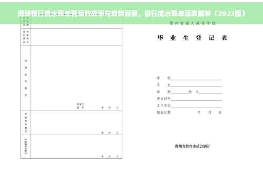 揭秘银行流水账单背后的故事与趋势洞察，银行流水账单深度解析（2023版）