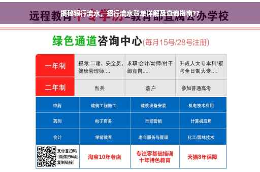 揭秘银行流水，招行流水账单详解及查询指南??