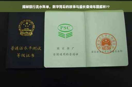 揭秘银行流水账单，数字背后的故事与最长查询年限解析??