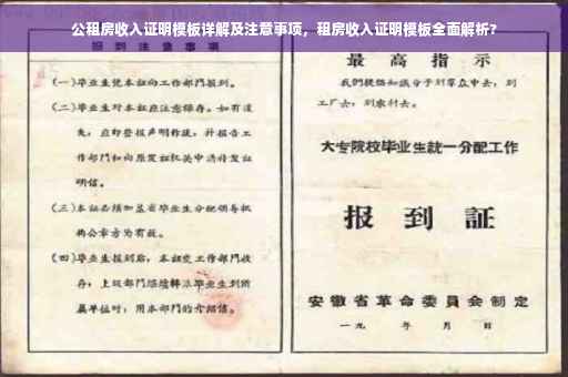 公租房收入证明模板详解及注意事项，租房收入证明模板全面解析?