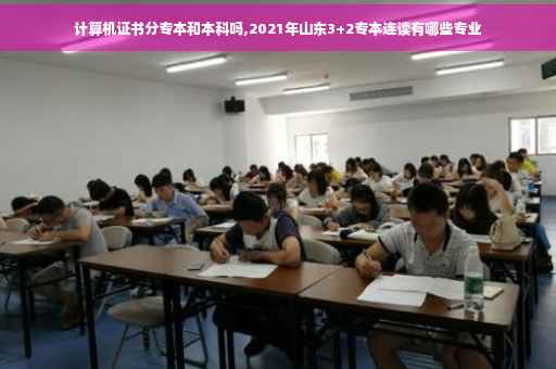 计算机证书分专本和本科吗,2021年山东3+2专本连读有哪些专业