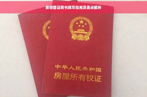 袭警罪证明书撰写指南及要点解析