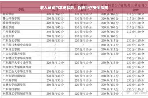 收入证明范本与保险，保障经济安全指南