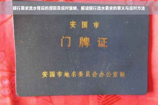 银行要求流水背后的原因及应对策略，解读银行流水要求的意义与应对方法