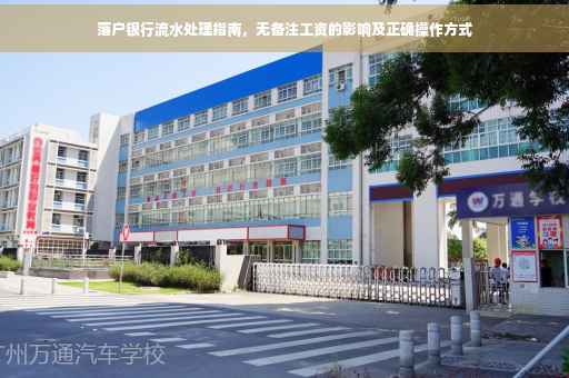 落户银行流水处理指南，无备注工资的影响及正确操作方式