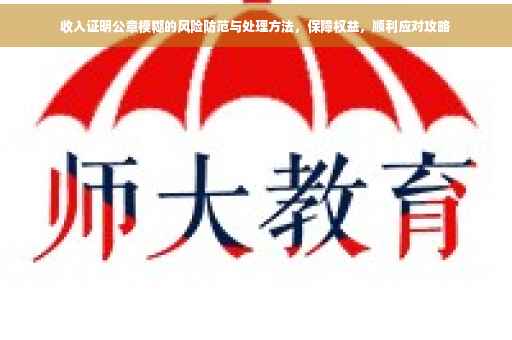 收入证明公章模糊的风险防范与处理方法，保障权益，顺利应对攻略