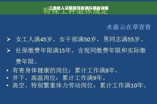 工资收入证明撰写指南与模板详解