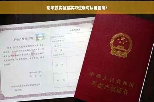 尼尔森实验室实习证明与认证揭晓！