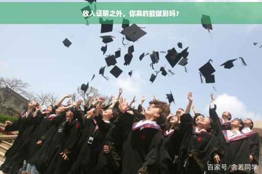 收入证明之外，你真的能做到吗？