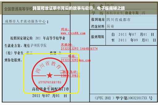 韩国释放证明书背后的故事与启示，电子版揭秘之旅