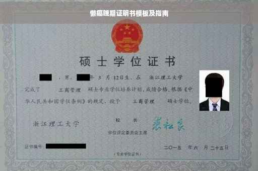 懒癌晚期证明书模板及指南