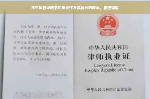 学生留校证明书的重要性及其背后的故事，模板详解