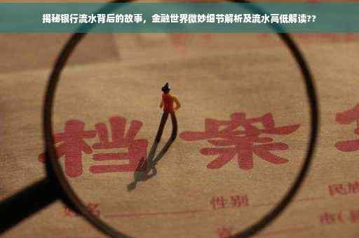 揭秘银行流水背后的故事，金融世界微妙细节解析及流水高低解读??