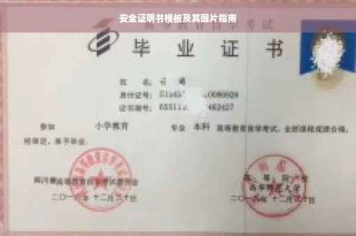 安全证明书模板及其图片指南