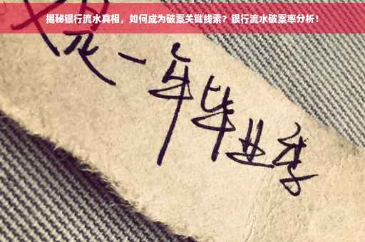 揭秘银行流水真相，如何成为破案关键线索？银行流水破案率分析！