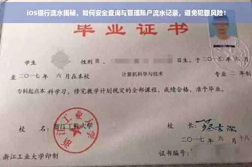 iOS银行流水揭秘，如何安全查询与管理账户流水记录，避免犯罪风险！