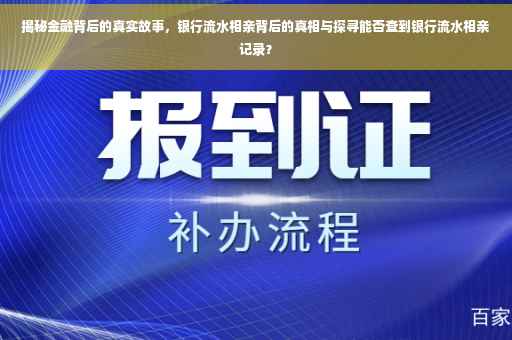揭秘金融背后的真实故事，银行流水相亲背后的真相与探寻能否查到银行流水相亲记录？