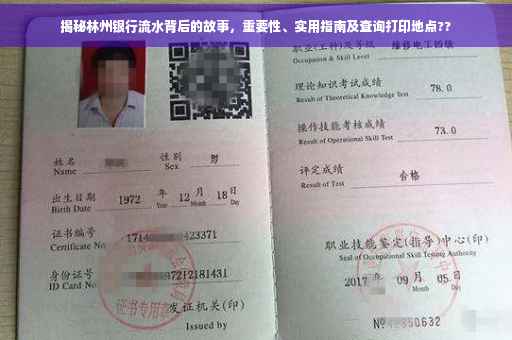 揭秘林州银行流水背后的故事，重要性、实用指南及查询打印地点??