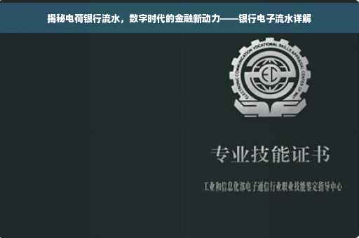 揭秘电荷银行流水，数字时代的金融新动力——银行电子流水详解