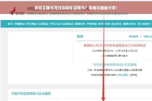 如何正确书写任命股东证明书？指南与模板分享！