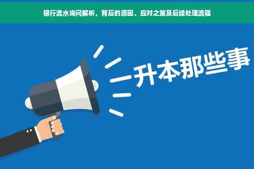 银行流水询问解析，背后的原因、应对之策及后续处理流程
