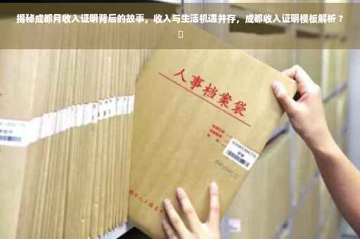 揭秘成都月收入证明背后的故事，收入与生活机遇并存，成都收入证明模板解析 ?✨