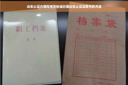 出生公证办理指南及快速办理出生公证证明书的方法
