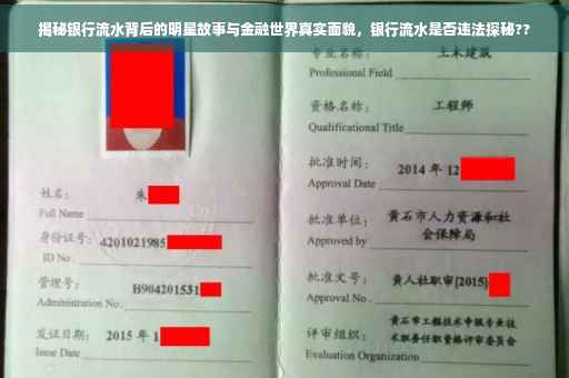揭秘银行流水背后的明星故事与金融世界真实面貌，银行流水是否违法探秘??