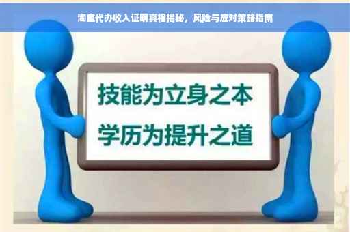 淘宝代办收入证明真相揭秘，风险与应对策略指南
