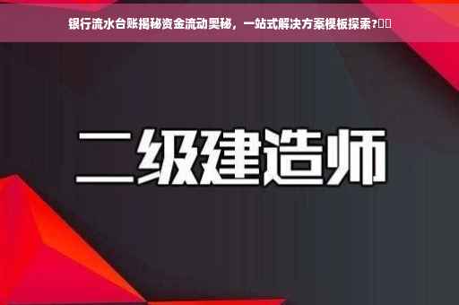 银行流水台账揭秘资金流动奥秘，一站式解决方案模板探索?⚡️