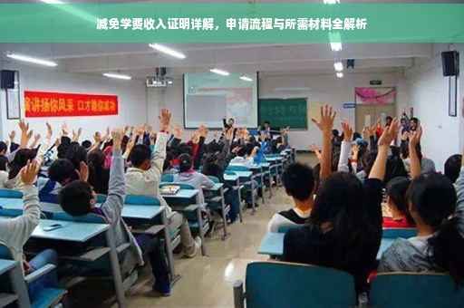 减免学费收入证明详解，申请流程与所需材料全解析
