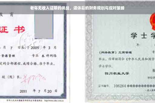 老年无收入证明的挑战，退休后的财务规划与应对策略
