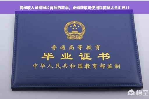 揭秘收入证明图片背后的故事，正确获取与使用指南及大全汇总??