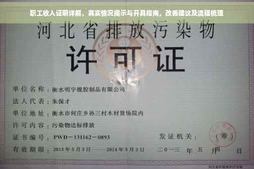 职工收入证明详解，真实情况揭示与开具指南，改善建议及流程梳理