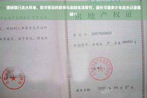 揭秘银行流水账单，数字背后的故事与金融生活细节，最长可查多少年流水记录揭秘??