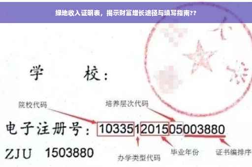 绿地收入证明表，揭示财富增长途径与填写指南??