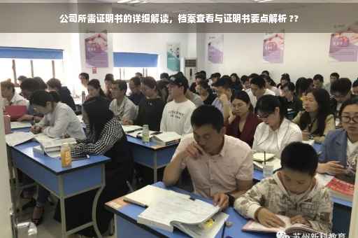 公司所需证明书的详细解读，档案查看与证明书要点解析 ??