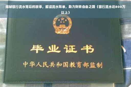 揭秘银行流水背后的故事，解读流水账单，助力财务自由之路（银行流水达800万以上）