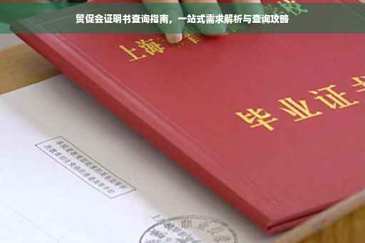 贸促会证明书查询指南，一站式需求解析与查询攻略