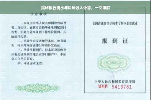 揭秘银行流水与税后收入计算，一文详解