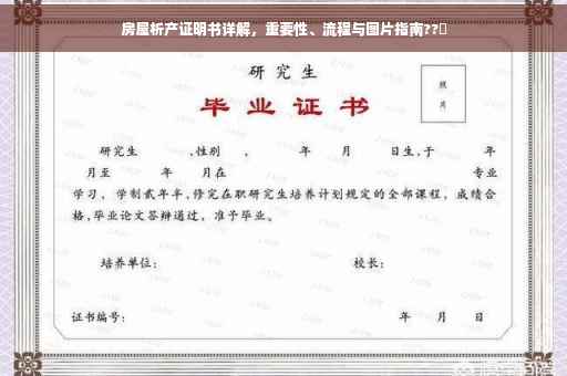 房屋析产证明书详解，重要性、流程与图片指南??✨
