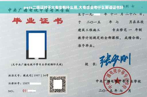 pets二级证对于大专生有什么用,大专毕业考什么英语证书好