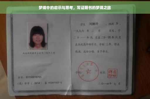 梦境中的启示与思考，写证明书的梦境之旅