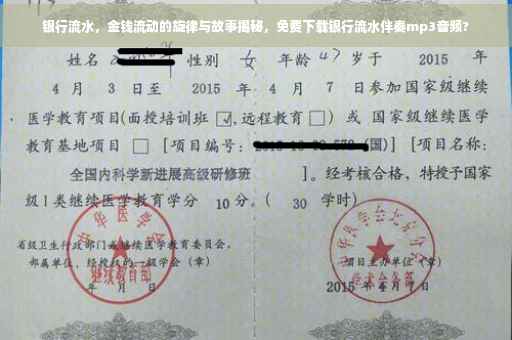 银行流水，金钱流动的旋律与故事揭秘，免费下载银行流水伴奏mp3音频?