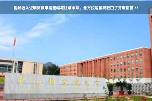 揭秘收入证明贷款申请流程与注意事项，全方位解读贷款口子开启指南 ??