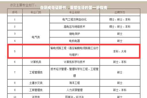 自愿戒毒证明书，重塑生活的第一步指南