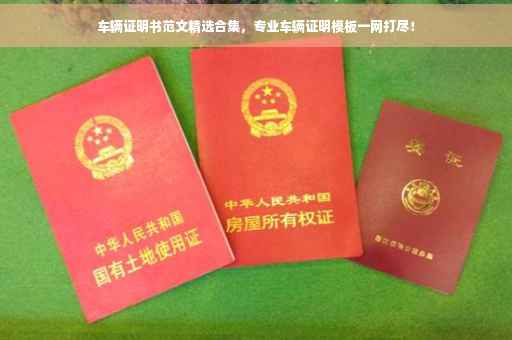 车辆证明书范文精选合集，专业车辆证明模板一网打尽！