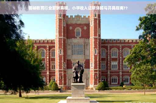 揭秘教育行业薪酬真相，小学收入证明详解与开具指南??