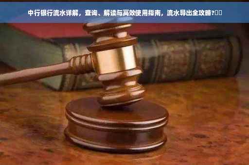 中行银行流水详解，查询、解读与高效使用指南，流水导出全攻略?⚡️