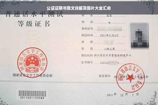公证证明书图文详解及图片大全汇总